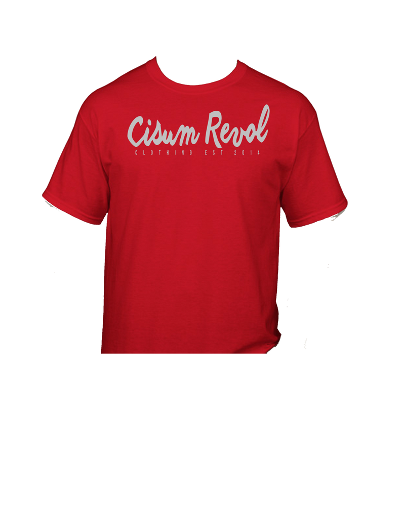Cisum Revol "Buckeyes" Red Short SLEEVE SHIRT w/ Silver print